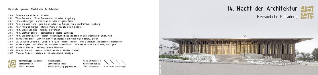 14. Nacht der Architektur