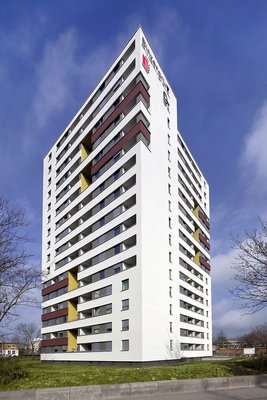 Modernisierung Hochhaus in Passivhaus-Bauweise