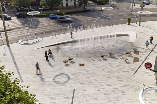 Neue Meile Böblingen - Umbau der Bahnhofstraße in Fußgängerzone inklusive verkehrsberuhigte Nebenstraßen