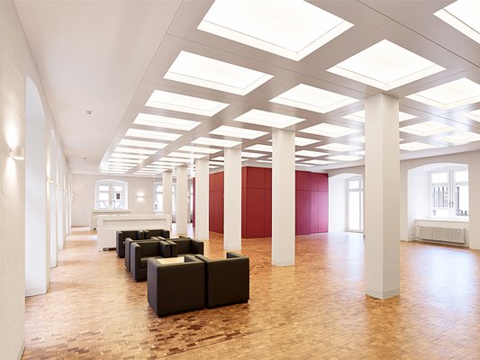 Wilhelmsstift Tübingen, Theologenkonvikt, Umbau Pforte, Foyer, Innenhof, Studentenzimmer