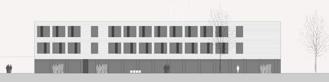 Drei Architekten Ansicht Ost