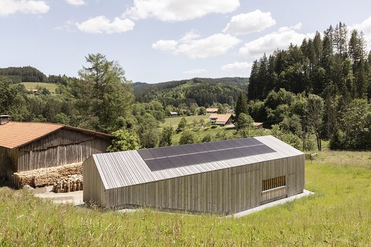 Schuppen im Höhenzug der Adelegg