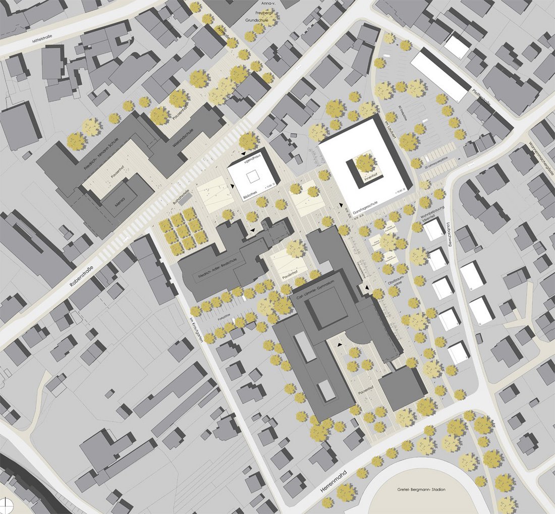 Drei Architekten Lageplan