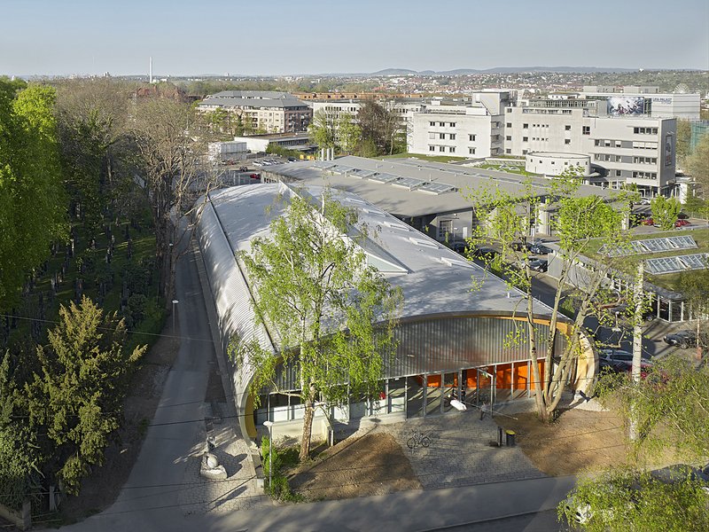 Einhausung Skaterparkanlage am Pragfriedhof
