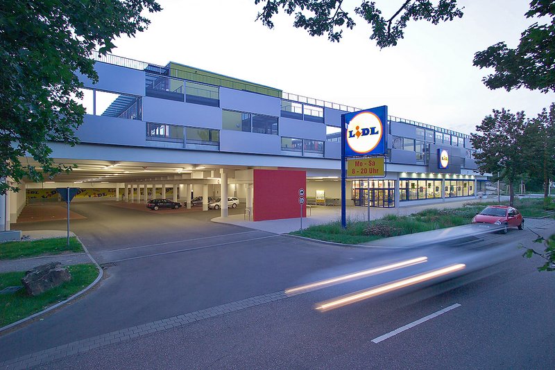 Kindertagesstätte Postareal Rosensteinstraße, LIDL-Verkaufsräume