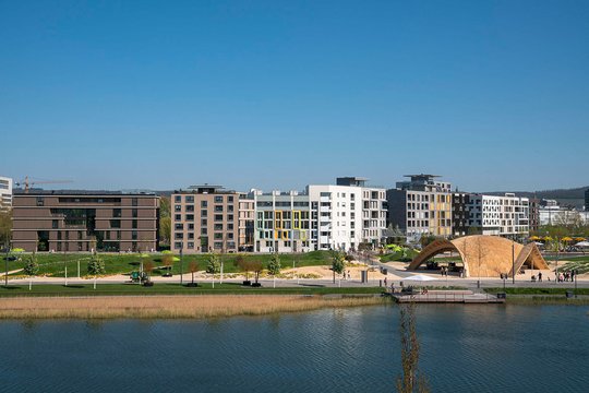 Stadtquartier Neckarbogen – erster Baustein einer neuen Stadtlandschaft am Neckar