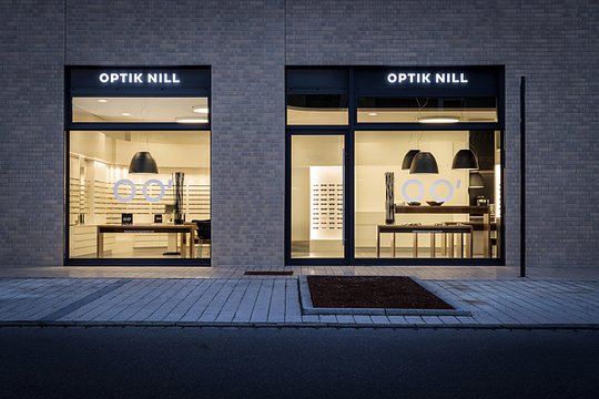 Ladengeschäft Optik Nill, Hörbar