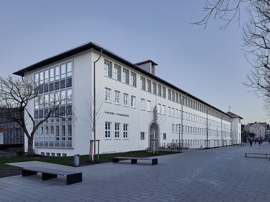 Generalsanierung Goethe-Gymnasium, 1. BA Hauptgebäude