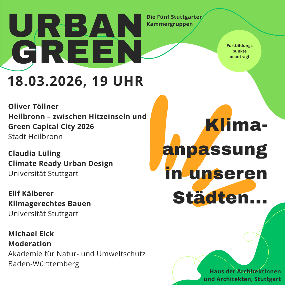 Neue Veranstaltungsreihe: Urban Green
