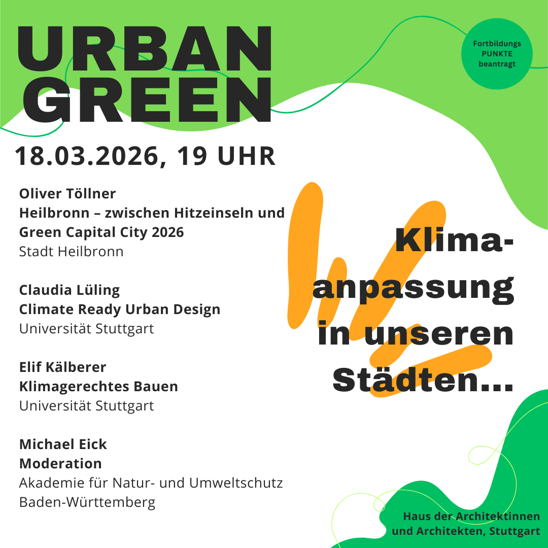 Urban Green: Veranstaltungsreihe 2026