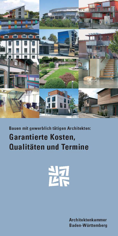 Erfahrungsaustausch Baugewerbliche Architekten - Der Flyer