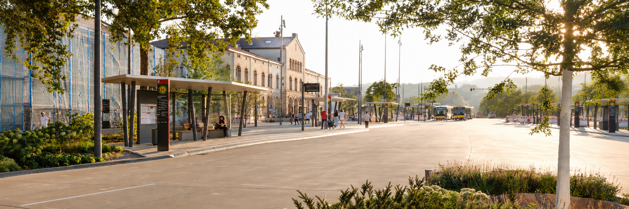 Prämiert beim Beispielhaften Bauen: ZOB und Seeterrasse, Tübingen | bhm Planungsgesellschaft mbH, Bruchsal; Projektleit: Prof. Sigurd K. Henne †, Christian Wild, Max Hansen, Andreas Schenk | mit: Breinlinger Ingenieure, Tuttlingen; vogtpartner - lichtgestaltende ingenieure, Winterthur; Braun Engels Gestaltung, Ulm | Foto: Max Hansen