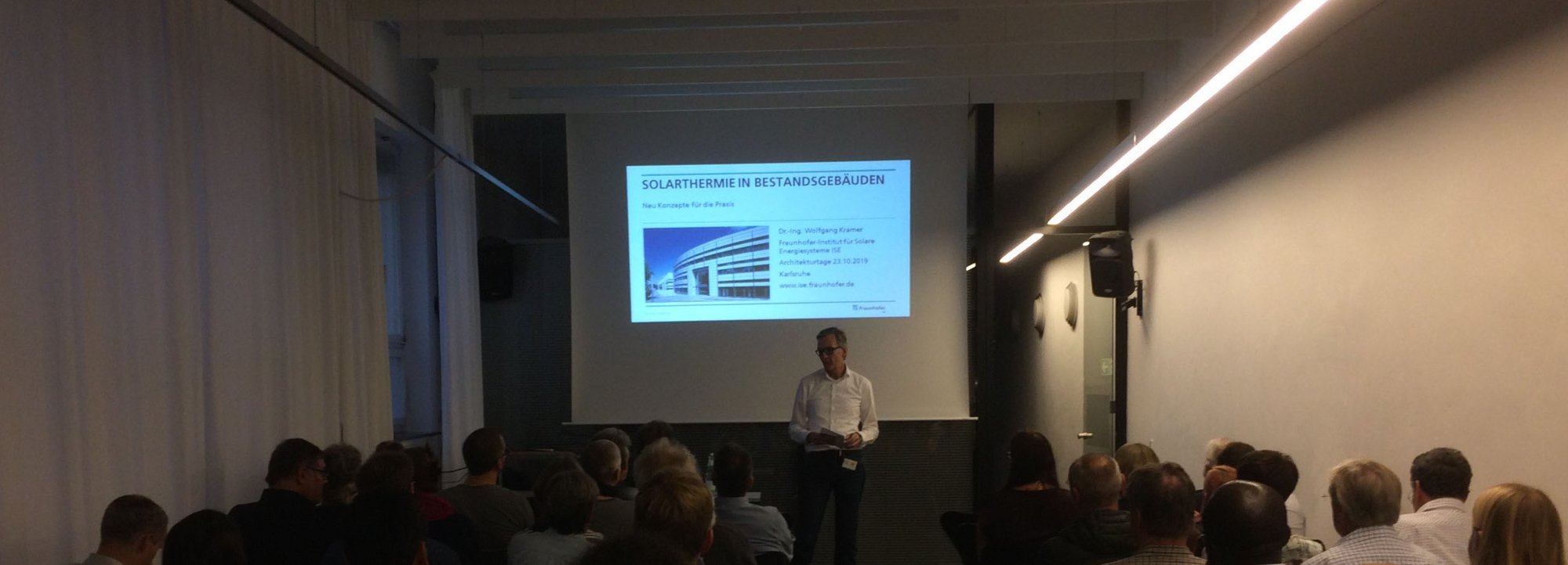 Vortrag von Dr.-Ing. Wolfgang Kramer, Fraunhofer-Institut für Solare Energiesysteme ISE, Freiburg