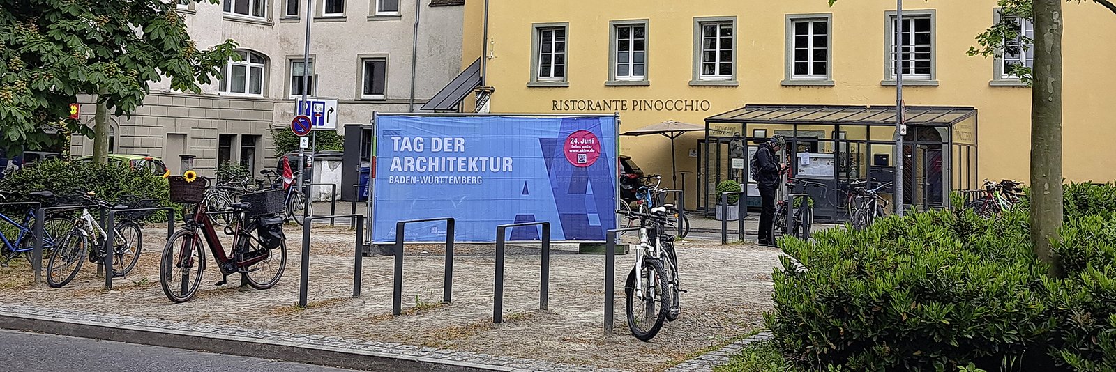 Tag der Architektur: Baustellenbanner in Konstanz | Foto: Lars Kratzheller
