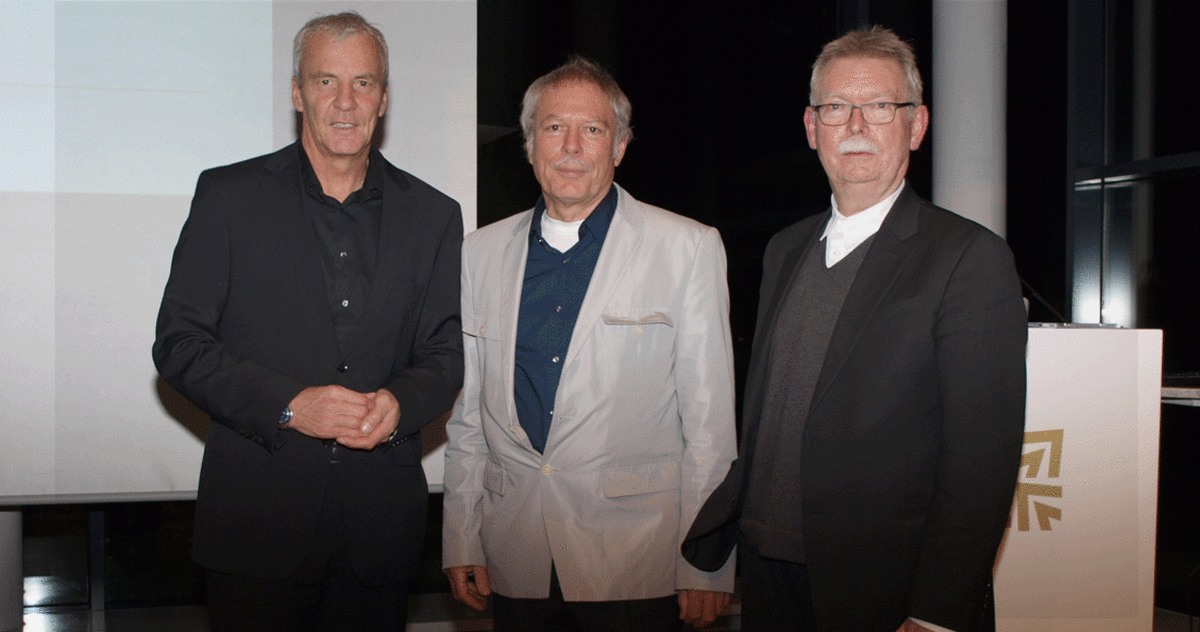 Von links nach recht: Dr. Jürgen Zieger, Dipl.-Ing. Matthias Grzimek, Prof. Dipl.-Ing Franz Pesch