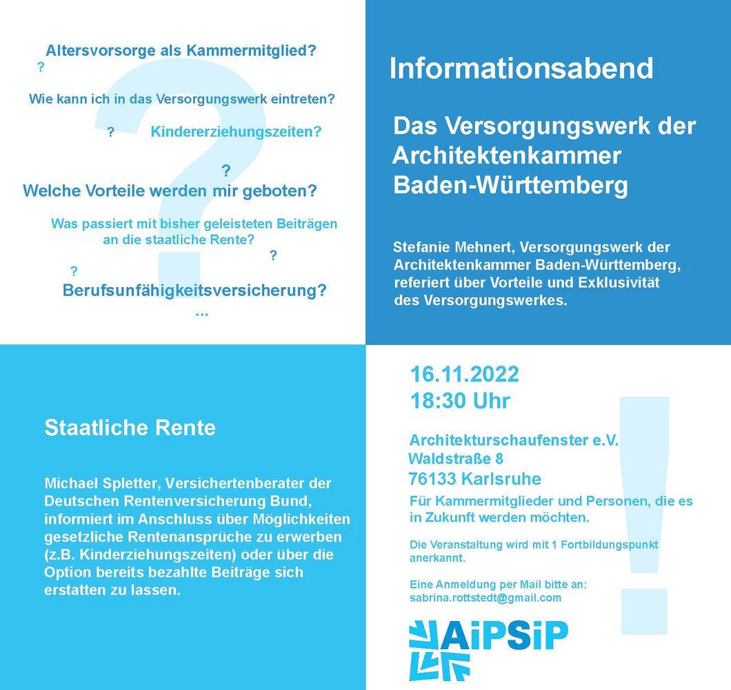 AiP_SiP - Veranstaltung Versorgungswerk