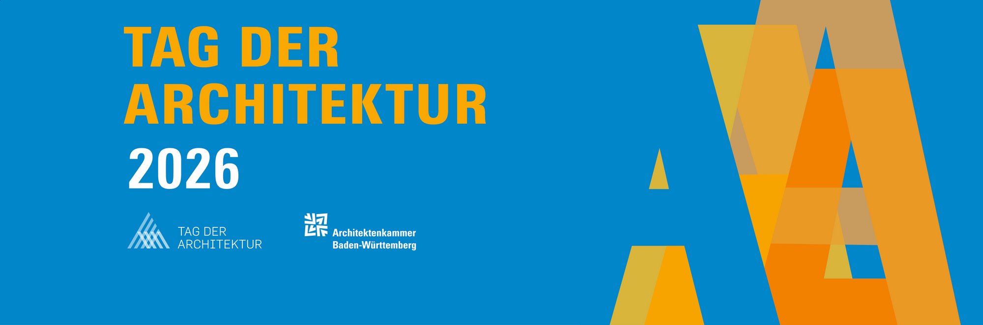 Banner Tag der Architektur 2026; Bild: AKBW
