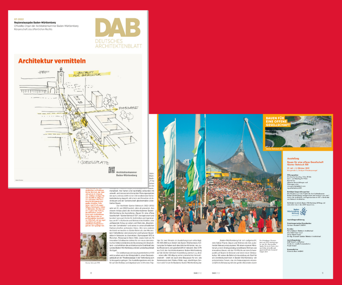 Deutsches Architektenblatt<br>im Juli 2022