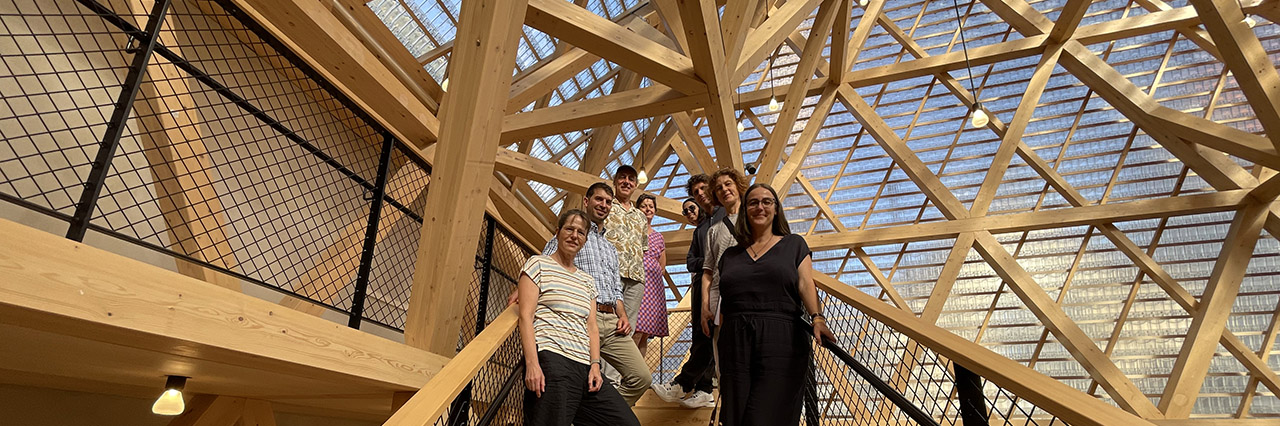 v.l.: Petra Knobloch (Begleitung Architektenkammer), Hannes Bartholl, Wolfgang Sanwald (Juryvorsitzender), Petra Habammer, Rosetta Dworschak (Begleitung Landratsamt), Stephan Rößler, Kerstin Wörner-Diederich, Stefanie Moosmann | Foto: AKBW