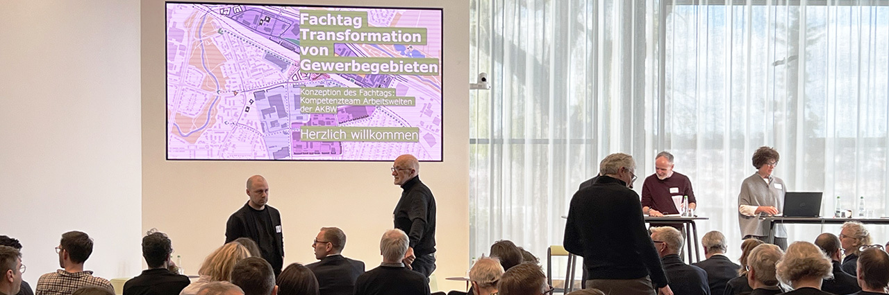 Fachtag "Transformation von Gewerbegebieten" am 12. März 2026 im Haus der Architektinnen und Architekten | Foto: AKBW