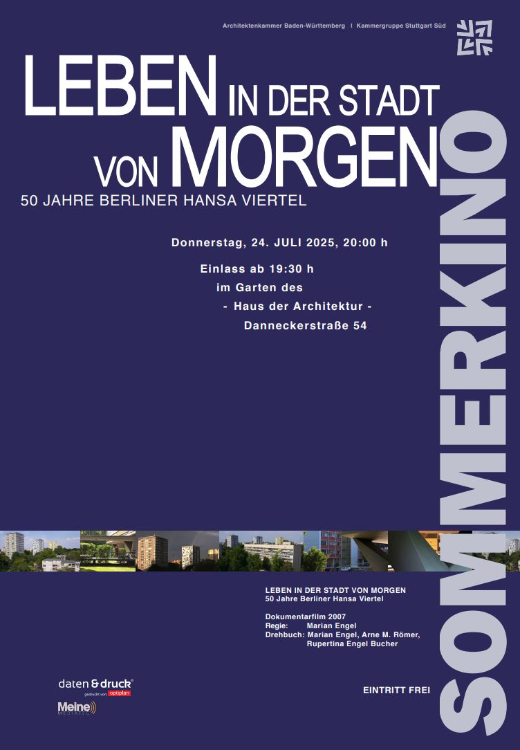 Sommerkino 2025: Leben in der Stadt von morgen – 50 Jahre Berliner Hansa Viertel